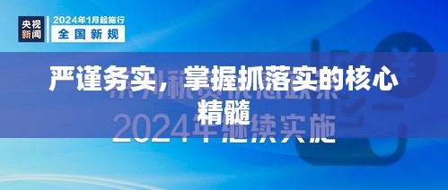 严谨务实，掌握抓落实的核心精髓