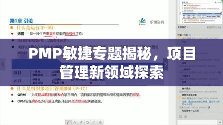 PMP敏捷专题揭秘，项目管理新领域探索