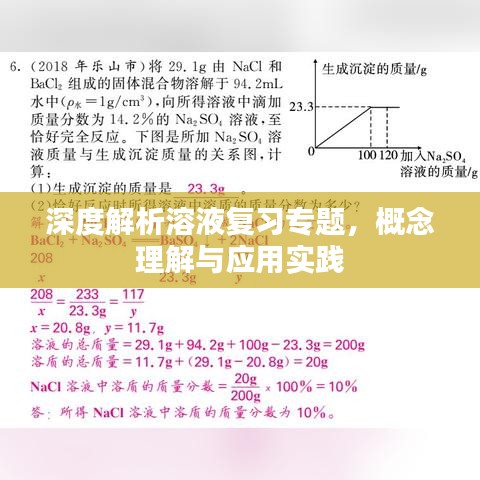 深度解析溶液复习专题，概念理解与应用实践