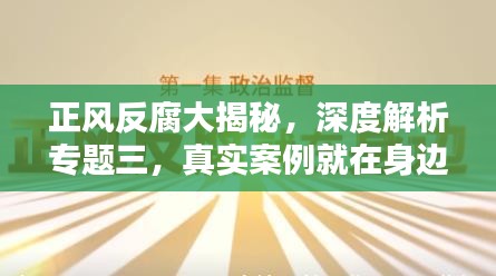 正风反腐大揭秘，深度解析专题三，真实案例就在身边