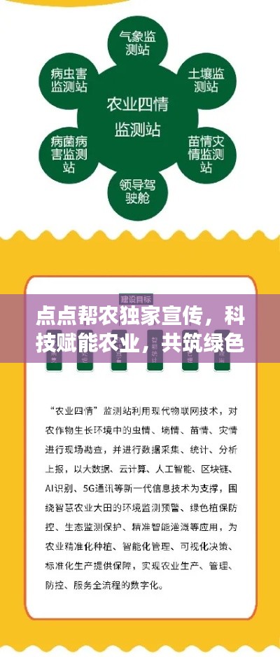 点点帮农独家宣传，科技赋能农业，共筑绿色未来梦想