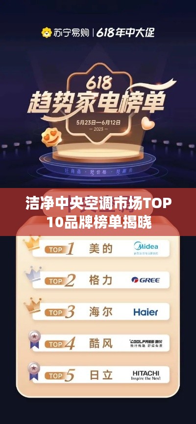 洁净中央空调市场TOP10品牌榜单揭晓