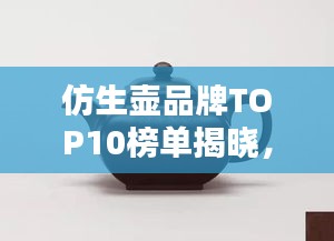 仿生壶品牌TOP10榜单揭晓，排名及特色全解析