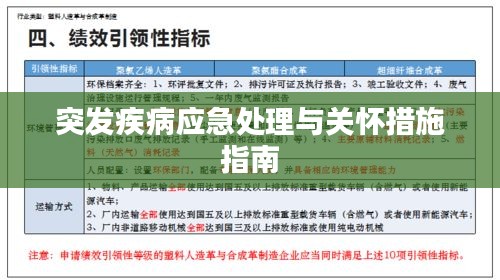 突发疾病应急处理与关怀措施指南
