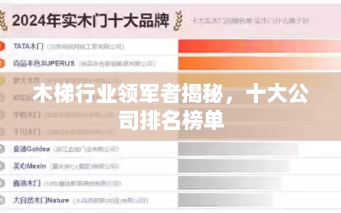 木梯行业领军者揭秘，十大公司排名榜单