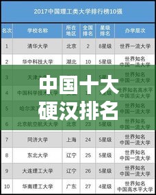 中国十大硬汉排名榜单揭晓！